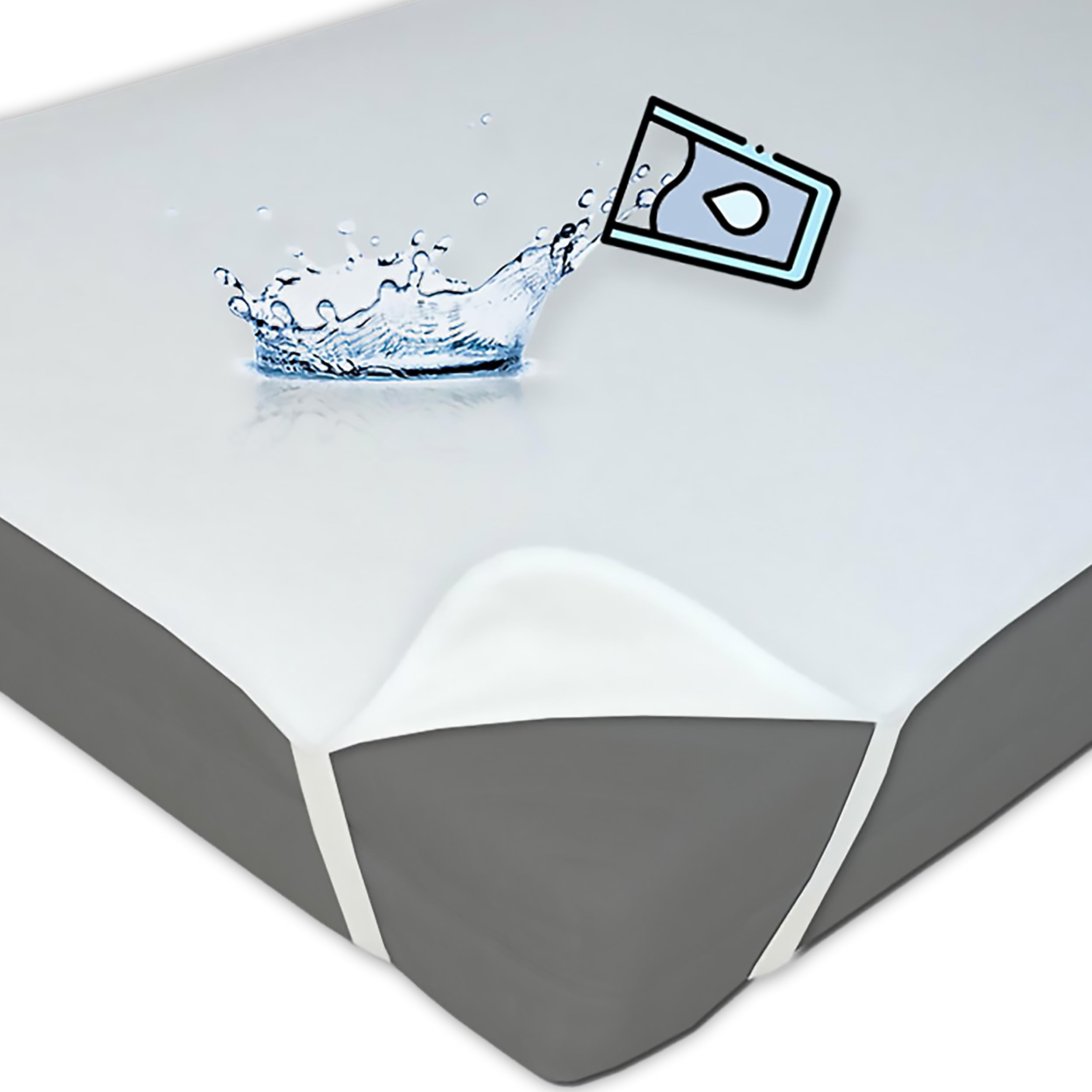 Matratzenauflage 80x200 cm Wasserdicht Baumwolle Nässeschutz | Matratzenschutz Matratzenschoner – Atmungsaktiv – Inkontinenzauflage – Waschbar, langlebig & weich – Rutschfest