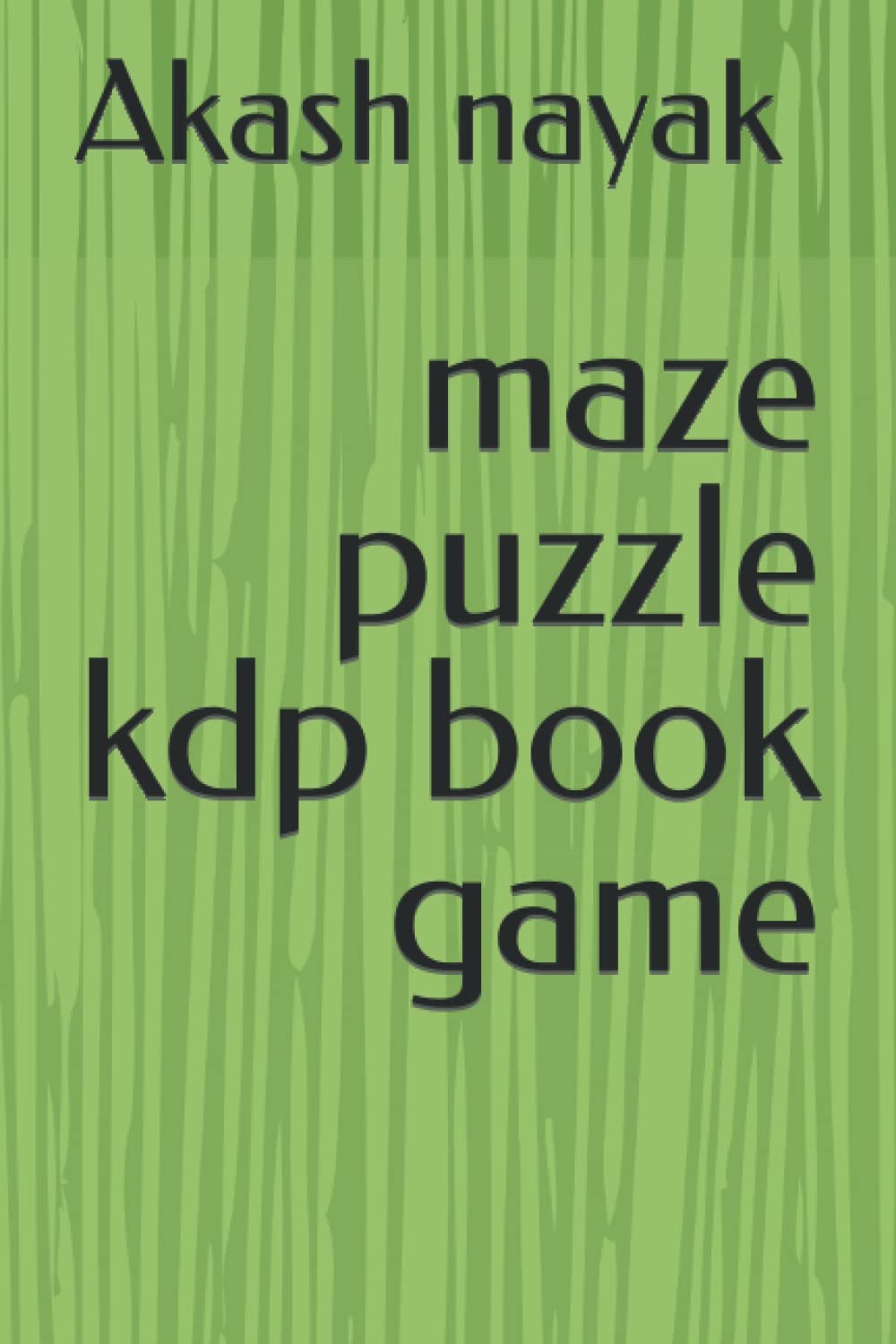 Independently published maze puzzle kdp book game