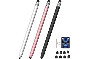 Stylus Pens for Touch Screens, 2-in-1 Precision Pen for Tablet Touch Screen