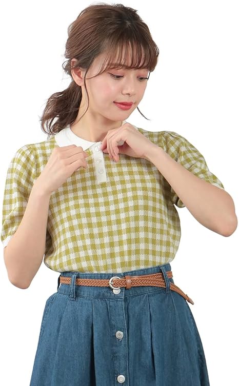 Amazon トップス カットソー 半袖 襟付き ギンガムチェック コンパクト 韓国コーデ おしゃれ レディース 夏 Honeys ハニーズ 衿付 トップス Tシャツ カットソー 通販 Amazon トップス カットソー 半袖 襟付き ギンガムチェック コンパクト 韓国コーデ おしゃれ レディース 夏 Honeys ハニーズ 衿付 トップス Tシャツ カットソー 通販