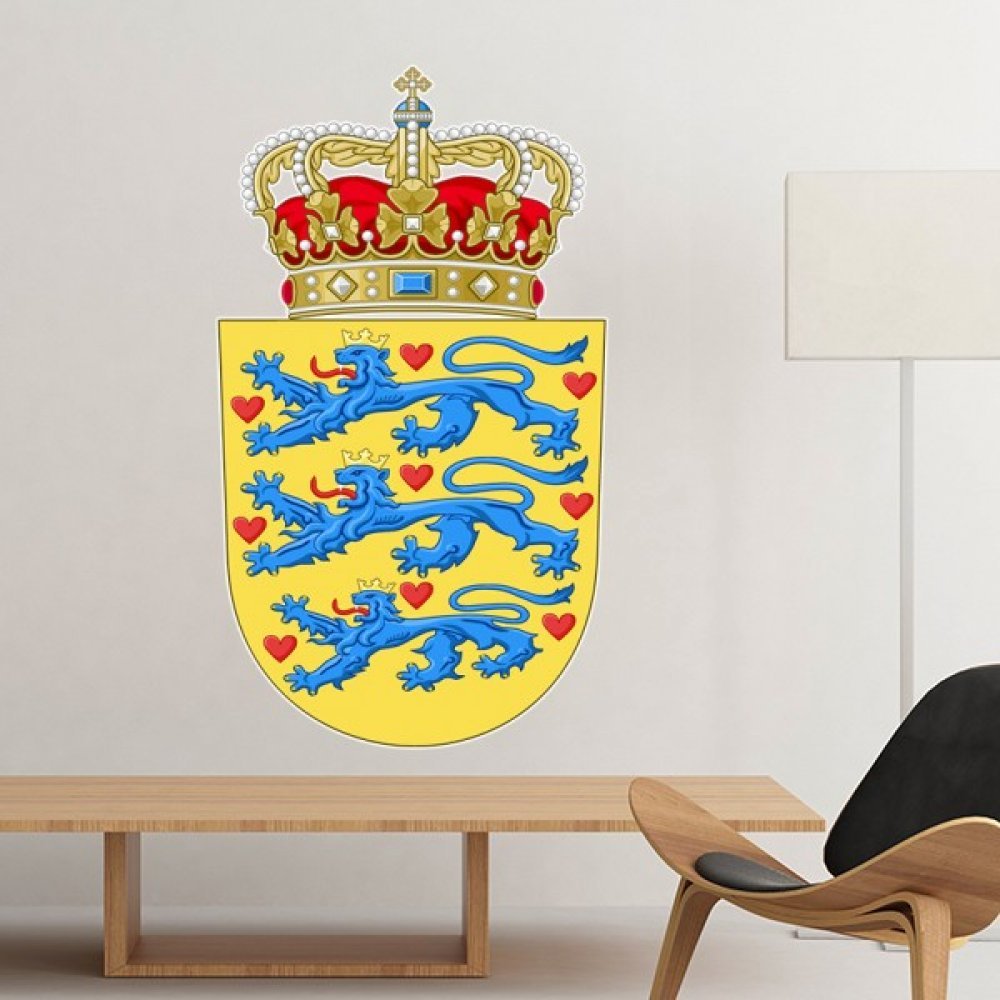 Sticker mural Danemark amovible pour décorer sans abîmer la peinture