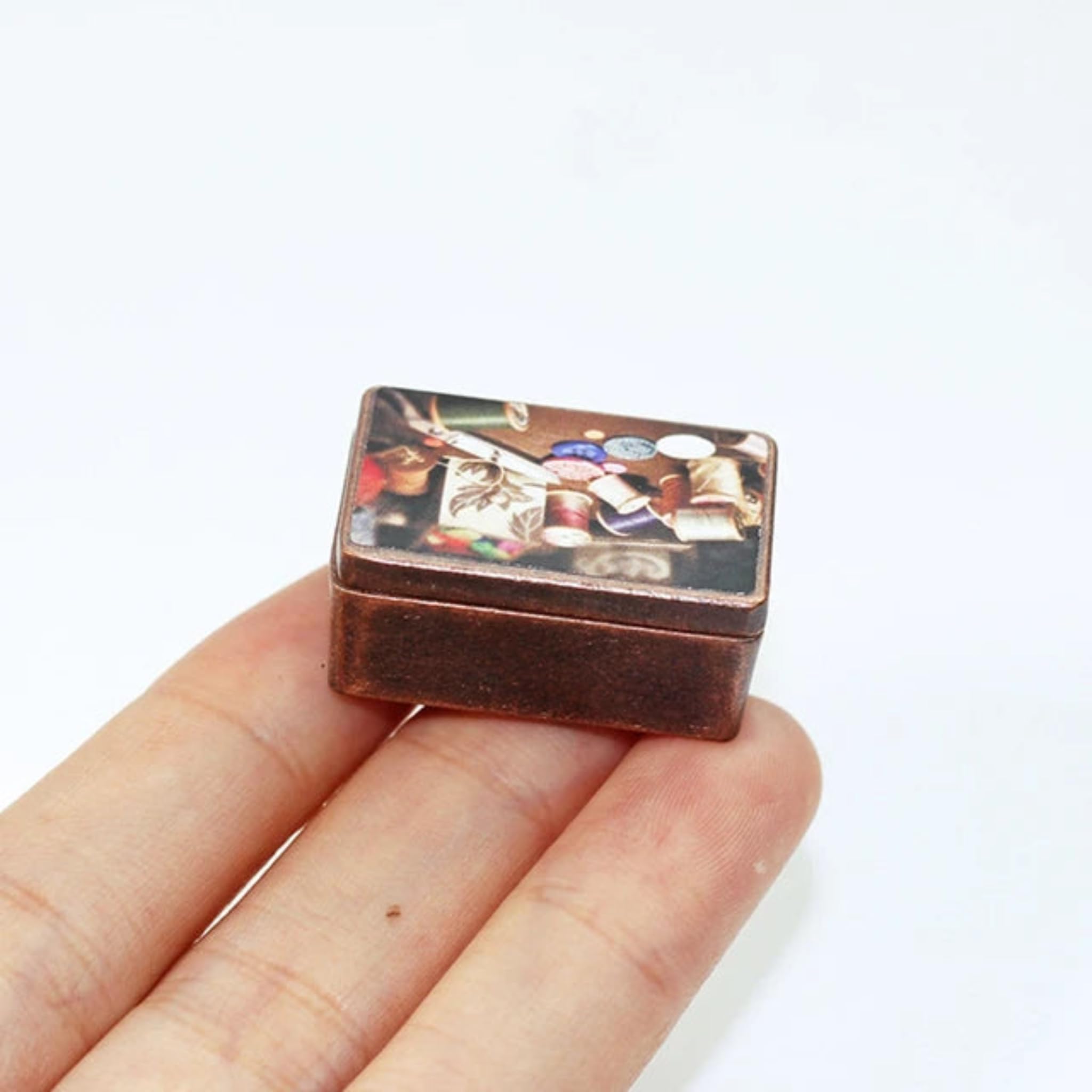 Miniature Sewing Kit Set for Dollhouse | Tailoring Accessories Miniature Collection | Dollhouse Craft Room & Sewing Corner Decor-image-31