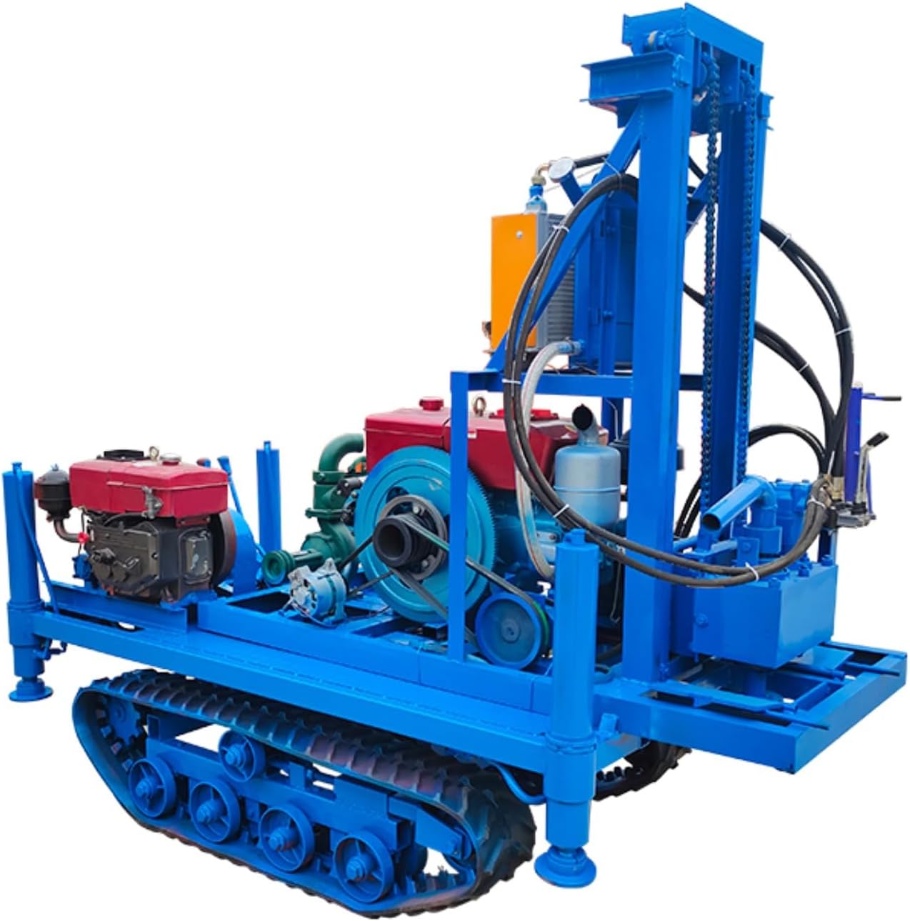 Versatile Water Well Drilling Rig Portable Hydraulic Borehole Machine Heavy-Duty Water Well Drill Rig for Residential Wells, Agriculture Irrigation & Geothermal Drilling