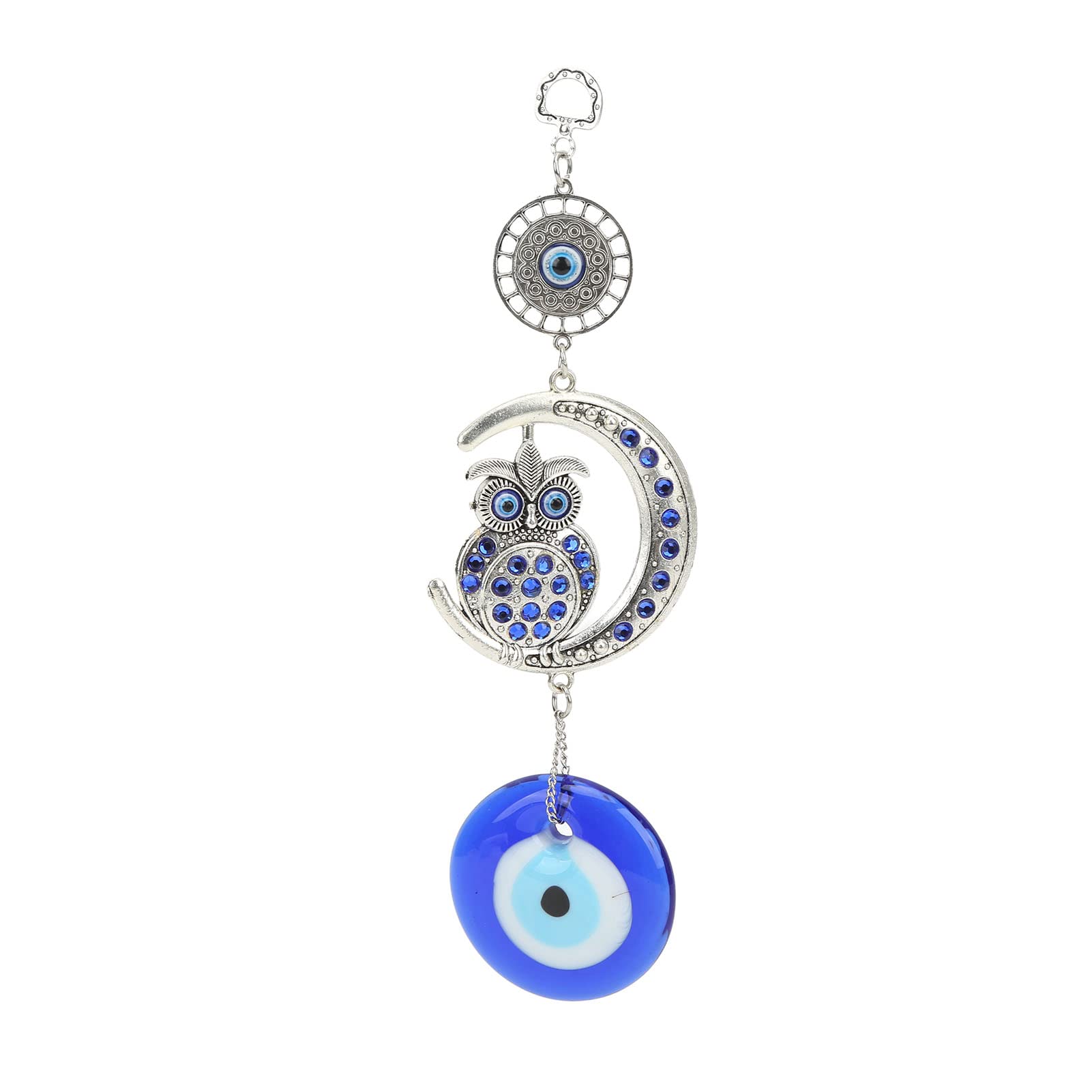 Pissente Evil Eye Pendant, Coloured Glaze Decorative Pendant, Attract Wealth and Good Fortune, Ideal for Home and Office Decoration