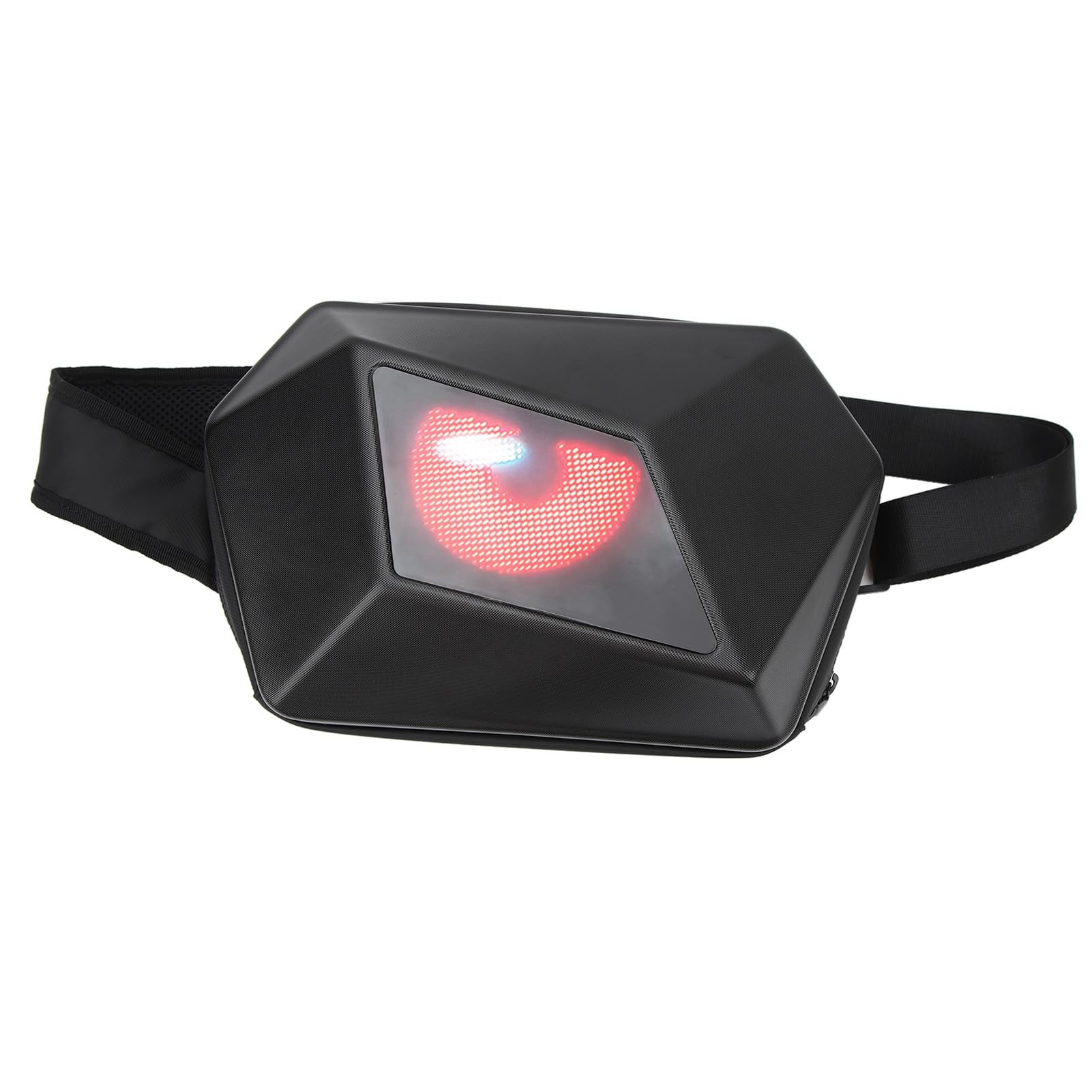 Topyond LED Motorcycle Backpack, Waterproof Knight Backpack for Men, Adjustable Shoulder Strap, USB Charging, App Control, Biker Crossbody Bag, Riding