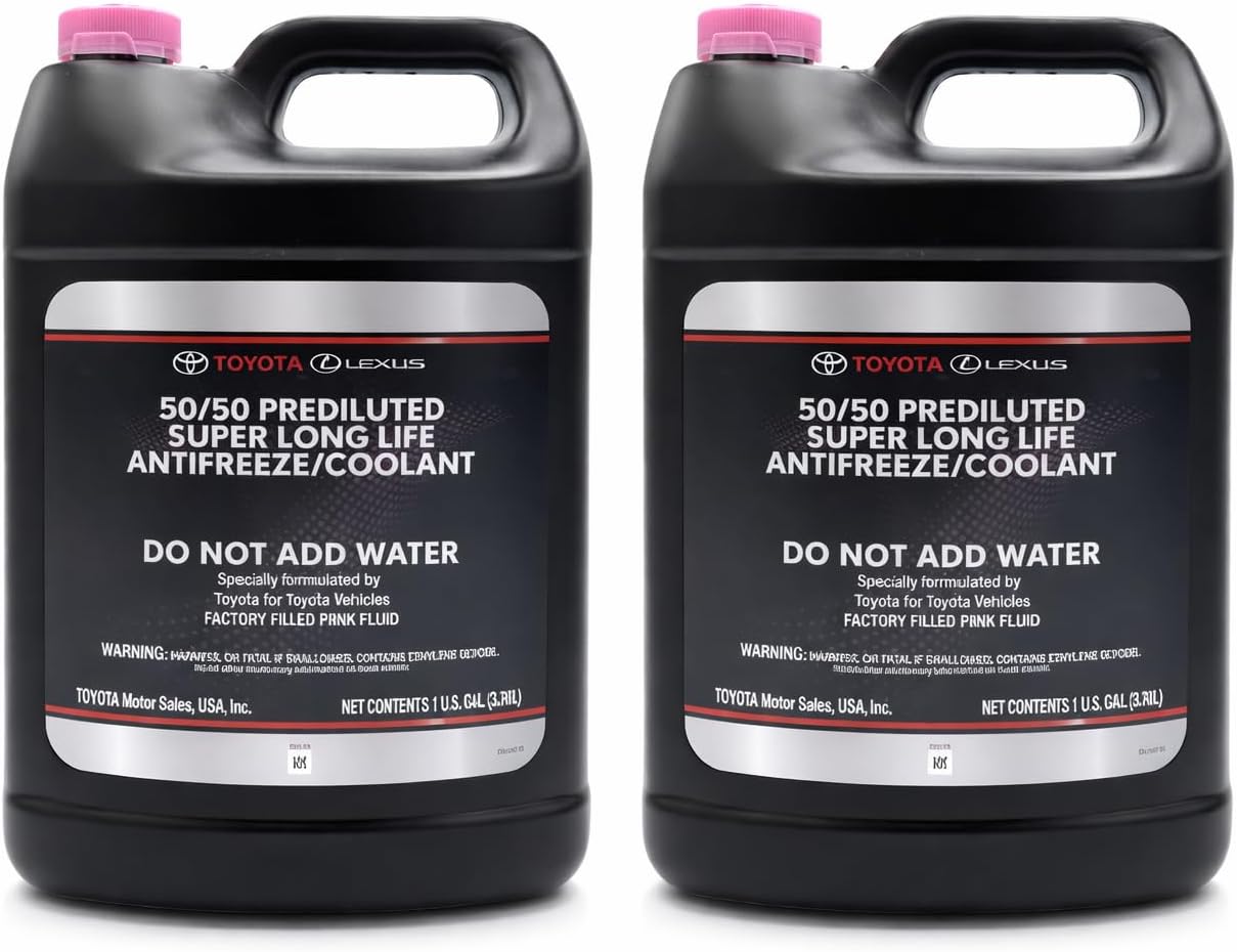 Genuine 00272 SLLC2 Engine Coolant/Antifreeze Super Long Life, Import Vehicle Product 0EM Qty x 2 Gallon - Pink