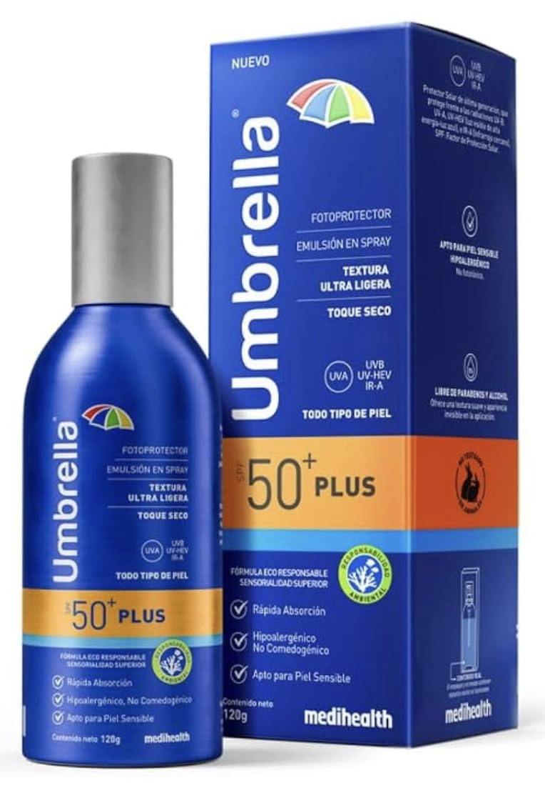 Umbrella Plus Spray 50 Sunscreen 120G Medi-health
