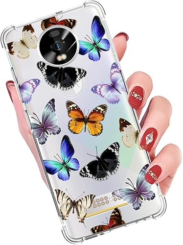 Miniatura 4 de Funda para Moto Z4, transparente flexible parachoques TPU suave goma silicona cubierta teléfono caso para Motorola Moto Z4 mariposa