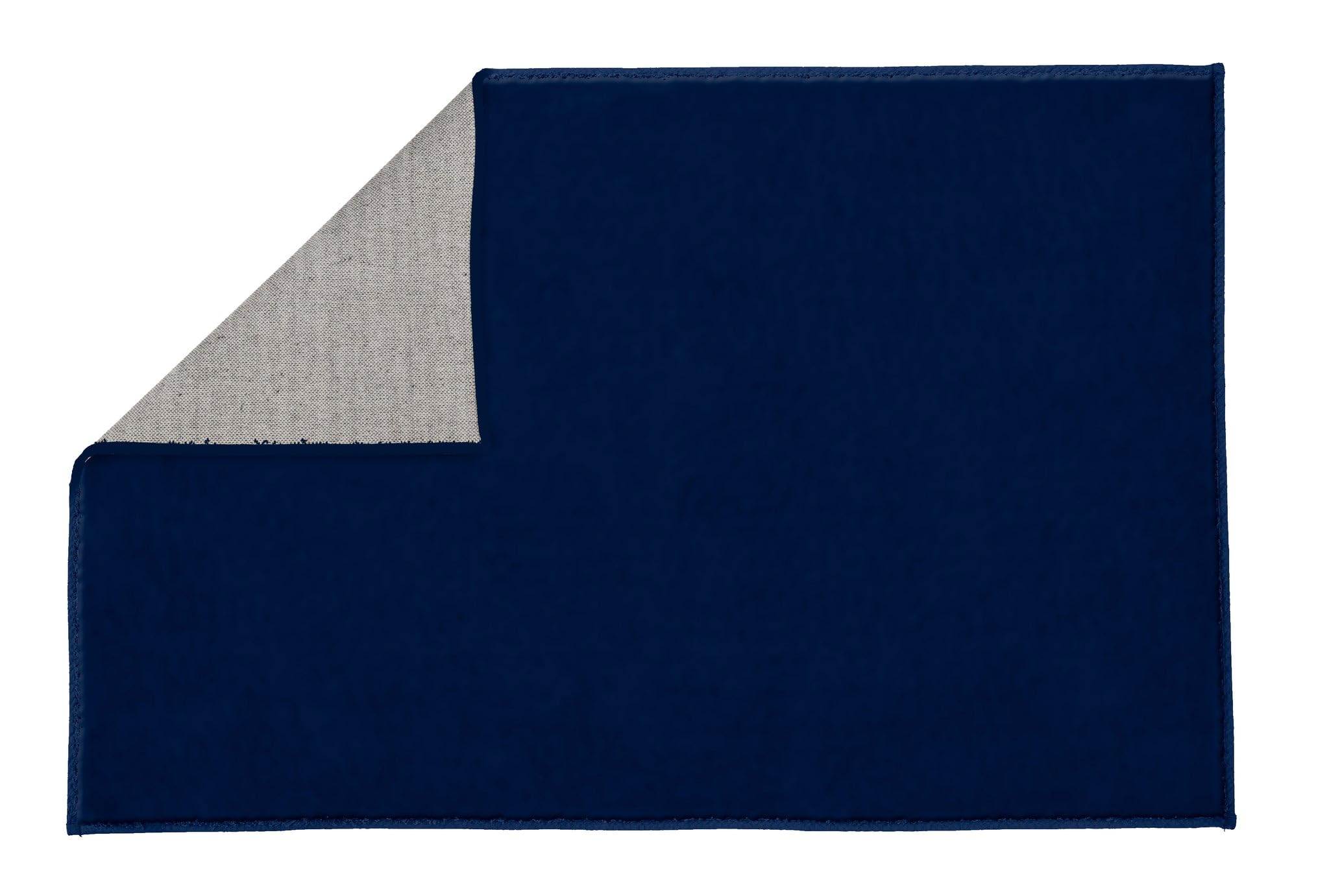 Kleine Wolke Badteppich Velvet Navy 60 x 90 cm