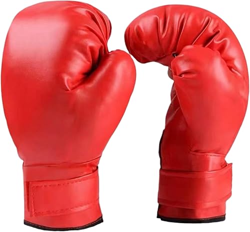 1 par de guantes de entrenamiento de boxeo guantes de perforación de superficie de poliuretano para principiantes, guantes de entrenamiento y boxeo,