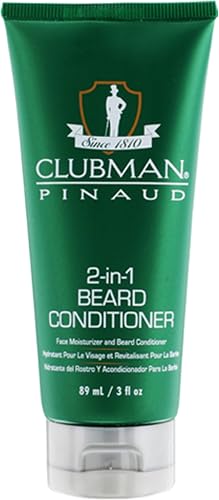 Clubman Pinaud 2-in-1 Beard Conditioner and Face Moisturizer, 3 oz