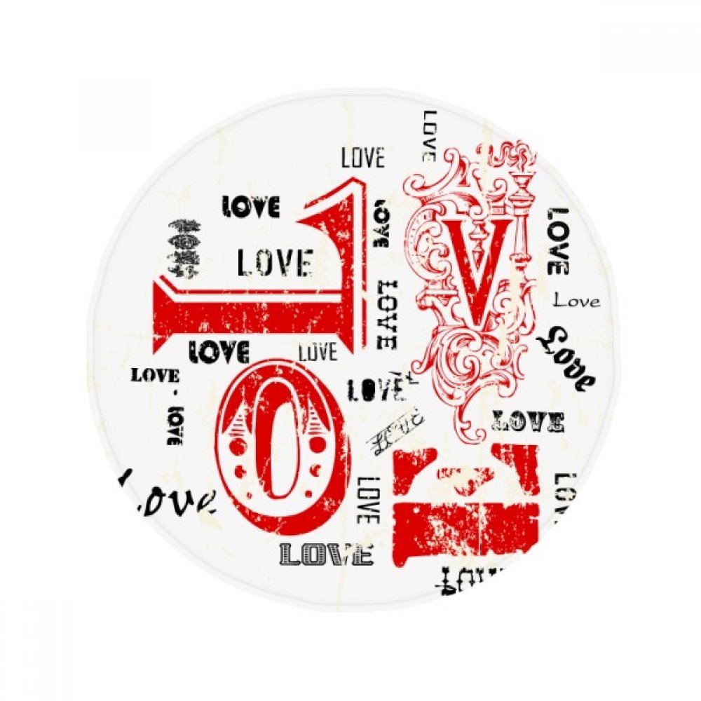 Tapis de sol cadeau Saint-Valentin multicolore pour salon et entrée