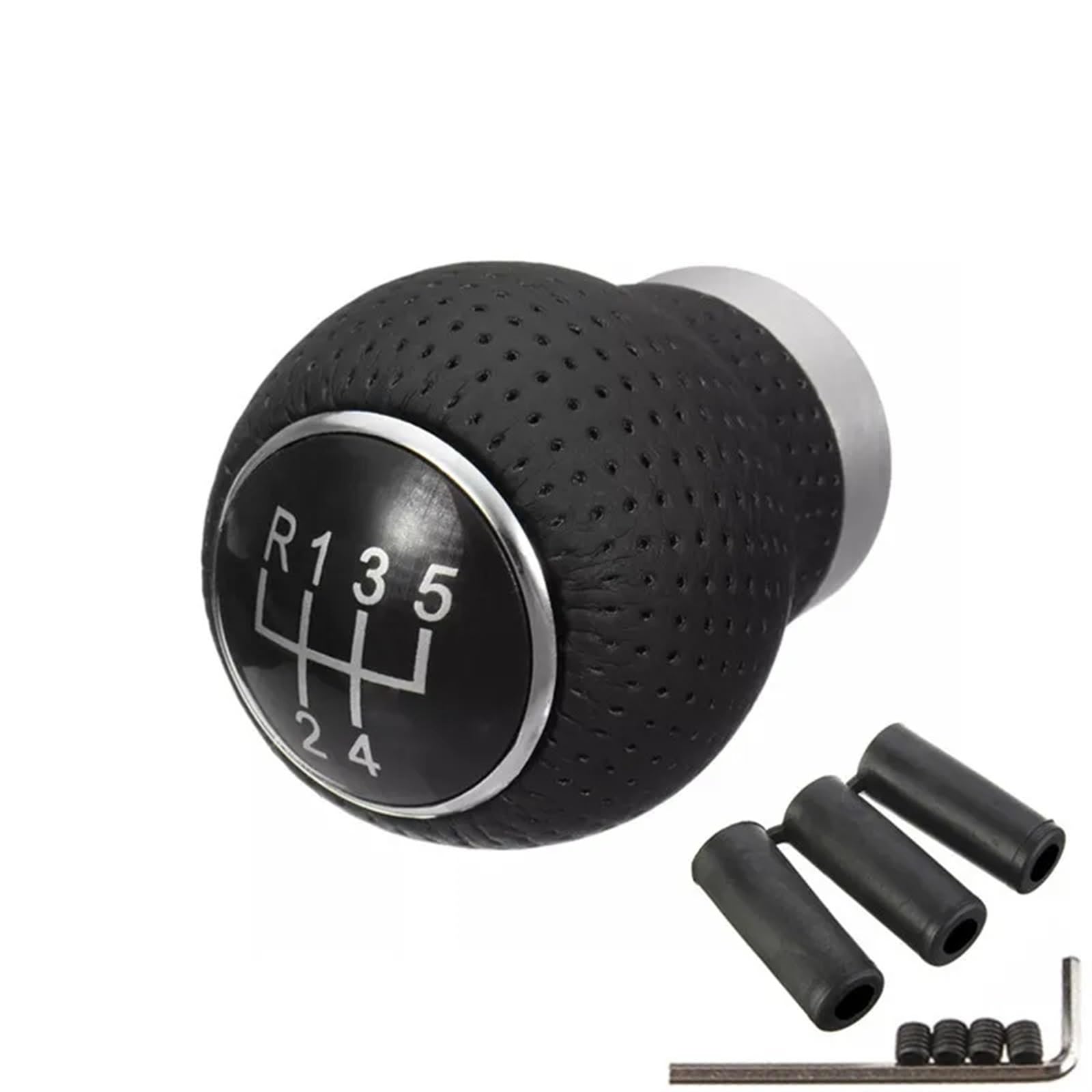 Tkxvcejv One Color Car Gear Shift Stick Knob 5Speed Universal Mt Leather Gear Shift Knob Shifter Stick Lever Headball Pen Gearshift(R13524)