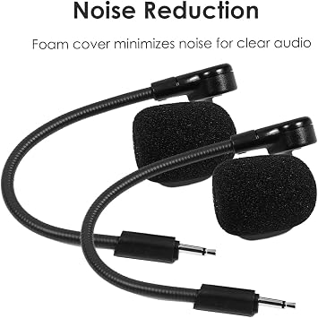 2 PCS Detachable Microphone Mic Fits for JBL Q100 Quantum 100 Gaming Headsets, 2.5mm Detachable Game Microphone for Computer PC Gaming Headsets
