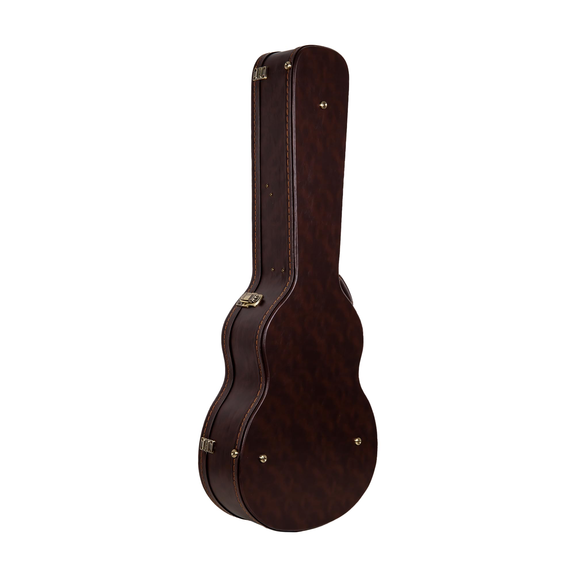 Crossrock Valigetta universale per chitarra acustica Gibson L-00 e Martin CEO con 14 cifre, chiusure in acciaio inox, fodera in schiuma, piedini in metallo, stoccaggio