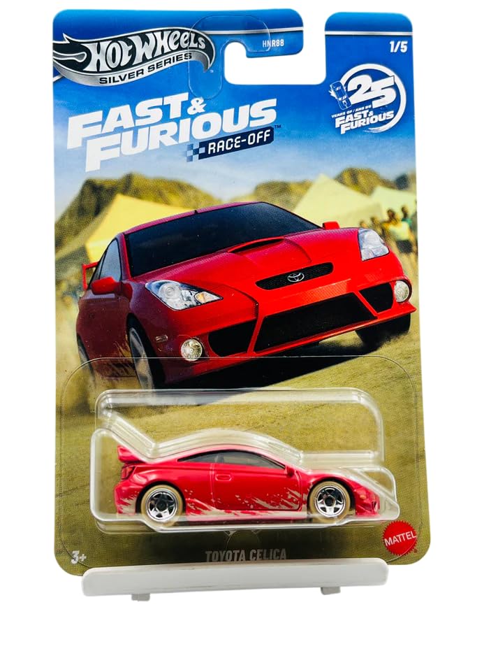Hot Wheels Fast & Furious Race Off 1:64 Scale 'Toyota Celica for 3 Years & Above 1/5 (Red)-picture-13