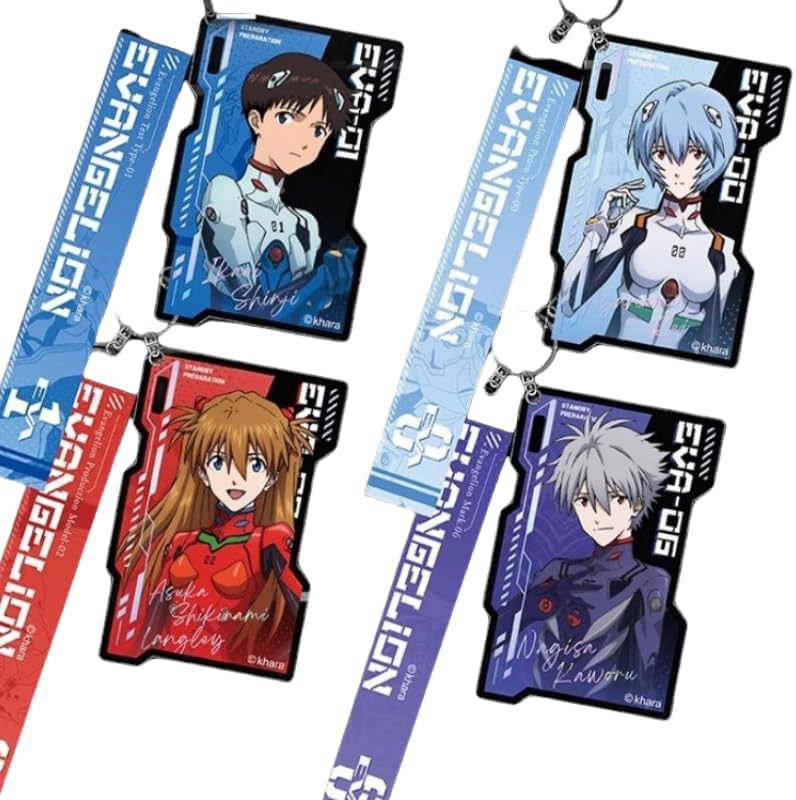 エヴァンゲリオン展覧会　ステッカーセット　綾波レイ　碇シンジ　アスカ　渚カヲル エヴァ シールウエハース シンジ＆カヲル アスカ&マリ 綾波レイ