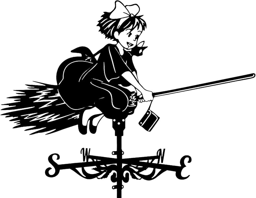 Amazon.co.jp: 鉄風見鶏漫画風向インジケーターファームシーン