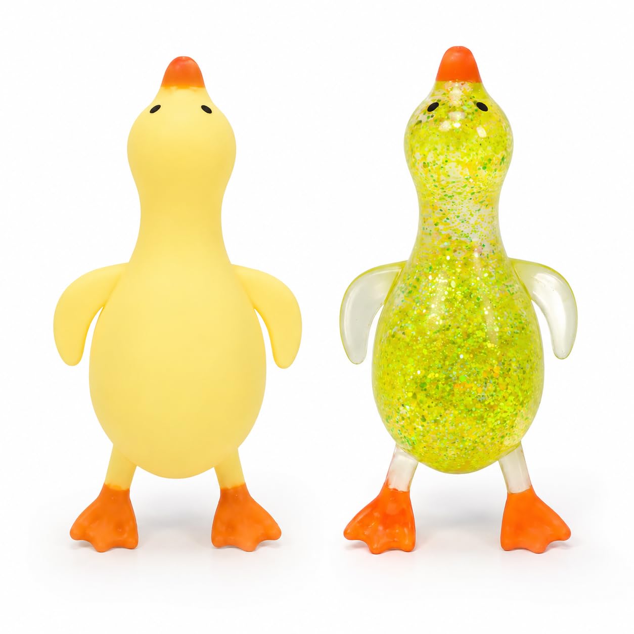 2PCS Sugar Texture Squishys, Sugar Squishys and Texture Squishy for Gift Giving, Two Piece Jumbo Duck Squishy Set