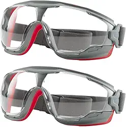 Kit 2 Óculos De Proteção Epi Ampla Visão 3m Anti Embaçante