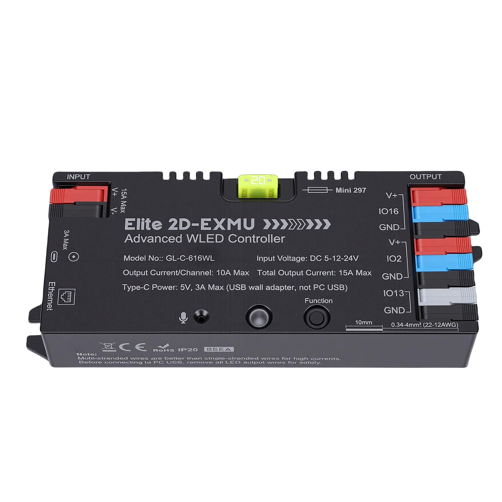 Controller Digitale Indirizzabile per Strisce Luminose LED RGB IC