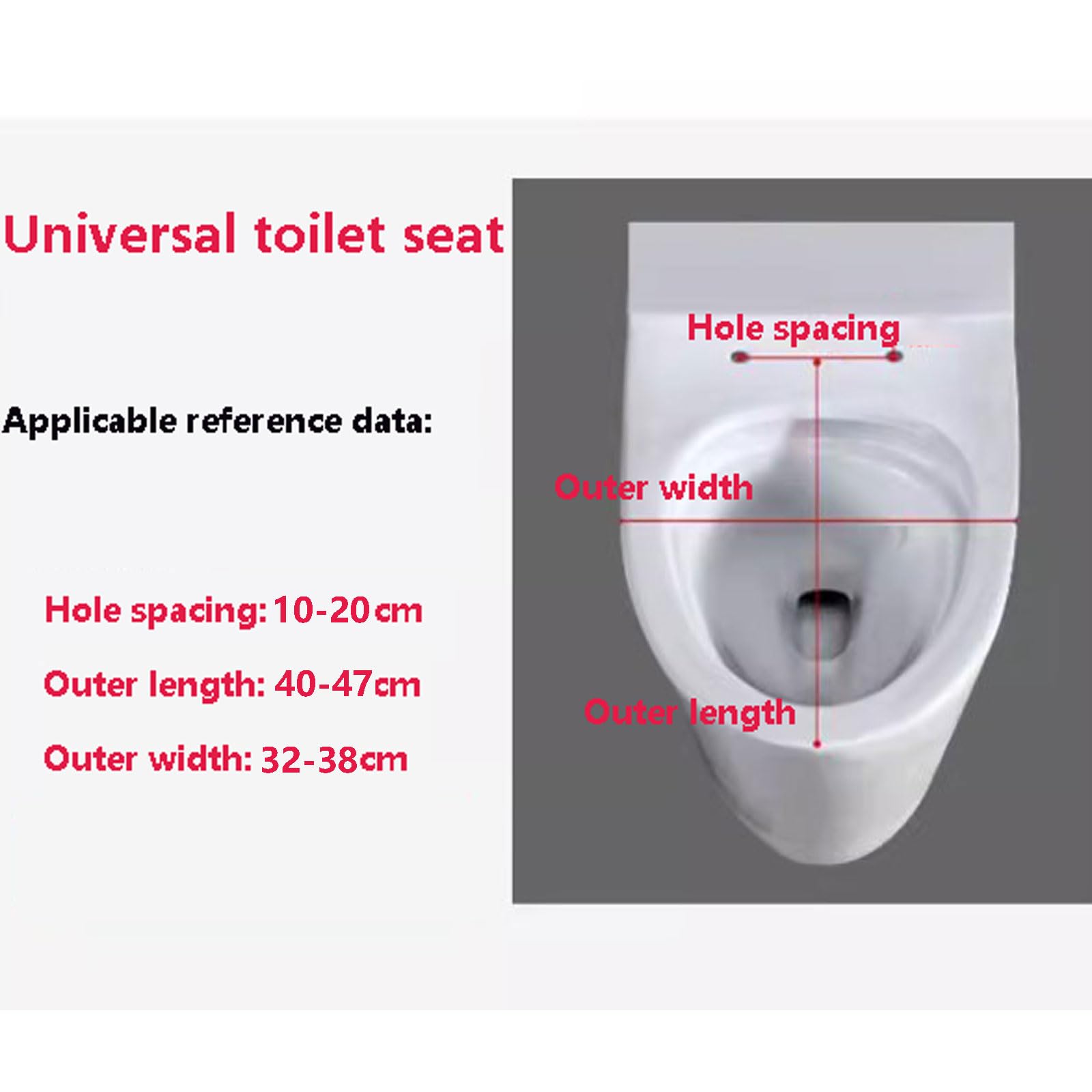 Cierre Suave y Lenta Tapa WC.Tapa WC Universal.Asiento de Inodoro de Cierre Suave en Forma de O con Liberación Rápida para una Fácil Limpieza.Una Variedad de Estilos para Elegir.