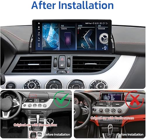 Miniatura 2 de aoonav Actualización de radio de coche Android 13 de 10.25 pulgadas para BMW Z4 E85 E89 2009-2018 Reproductor multimedia estéreo automático