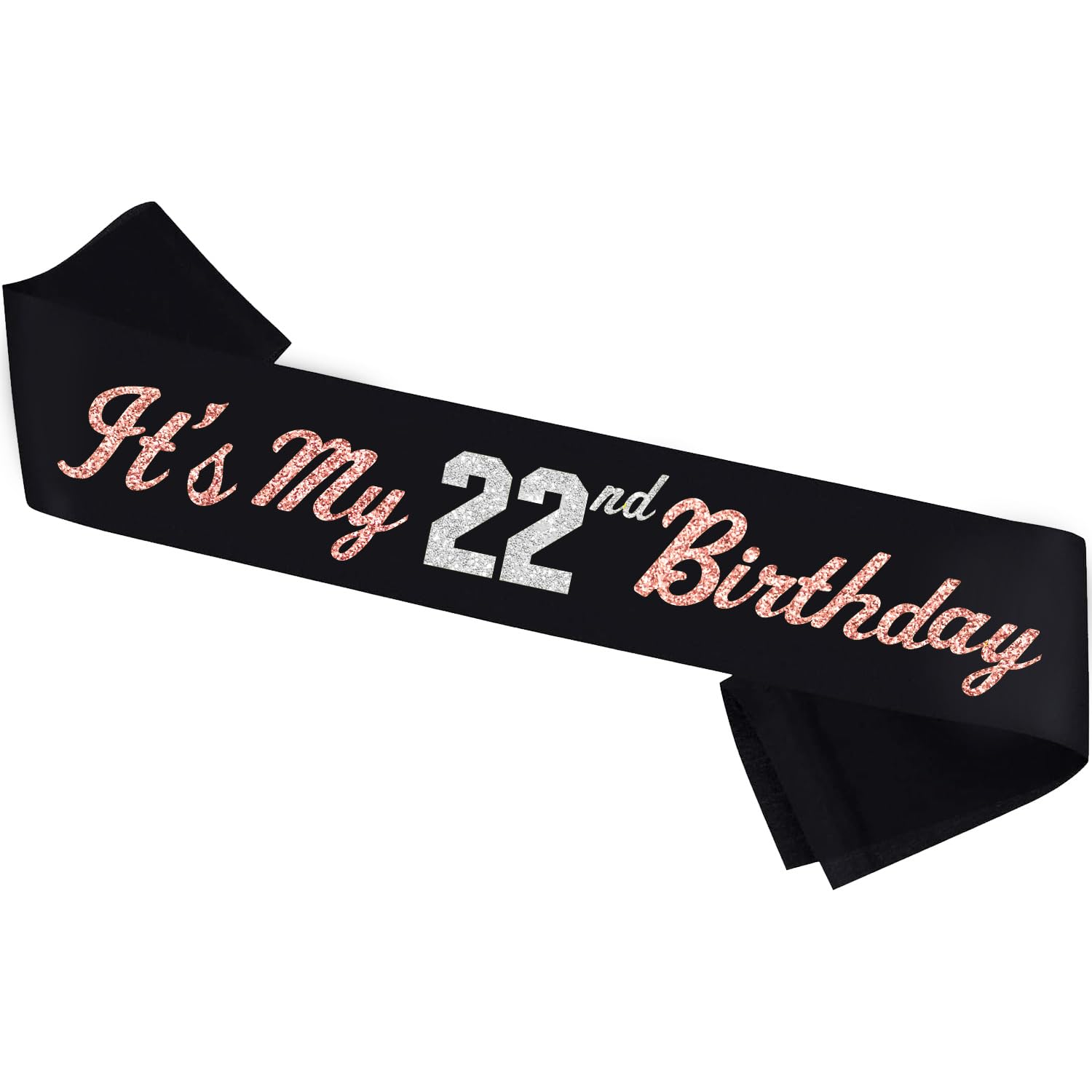 It’s My 60th Birthday Sash Silver Rose Gold Foil Black Satin Birthday Sash Happy 60th Birthday Party Gift Decorations Favors for Women Girls Men Boys (22)