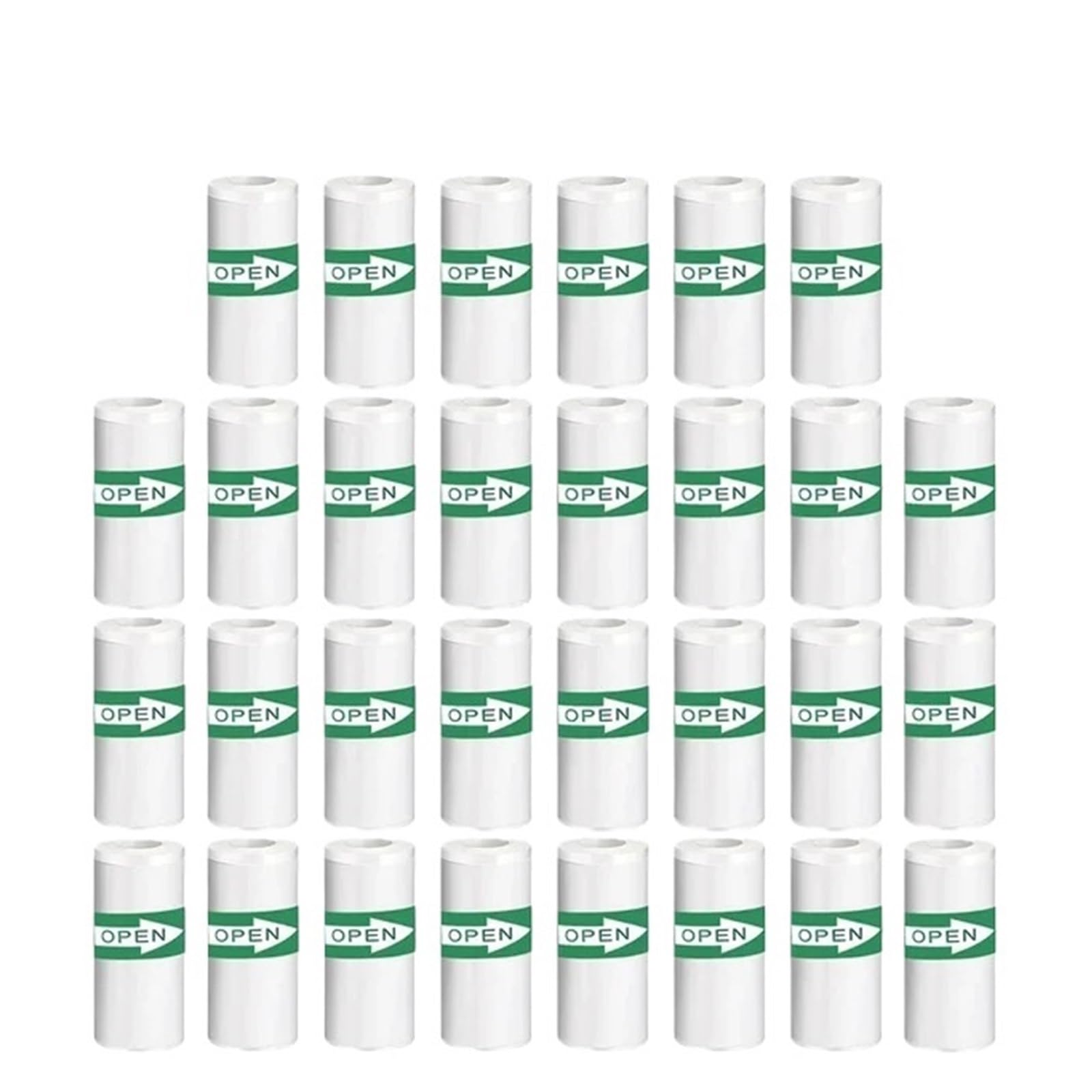 Papier thermique, Lot de 30 rouleaux de papier thermique 57 x 25 mm for imprimantes thermiques(30 Rolls Sticker)