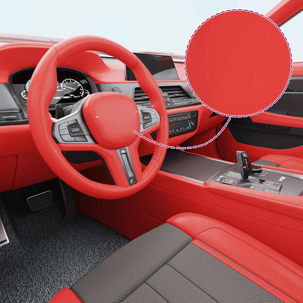 Autofolien Matt-Rot selbstklebend 2 Stück 100x150 cm und 50x150 cm PVC Folierung mit Luftkanälen für blasenfreie Montage, Vinylwrap Klebefolie für Carwrap