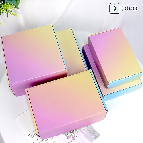 Miniatura 3 de Cajas de envío medianas, 8 x 8 x 3 pulgadas, paquete de 30 cajas de correo marrones, coxes de cartón para embalaje de pequeñas empresas