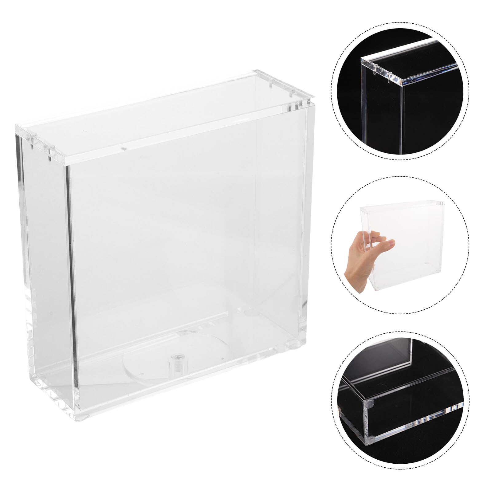 Boîte de Rangement Transparent pour Cartes à Jouer Boîte Magnétique Compatible avec Boosters Japonais Étui de Présentation pour Collectionneurs de Jeux de Société