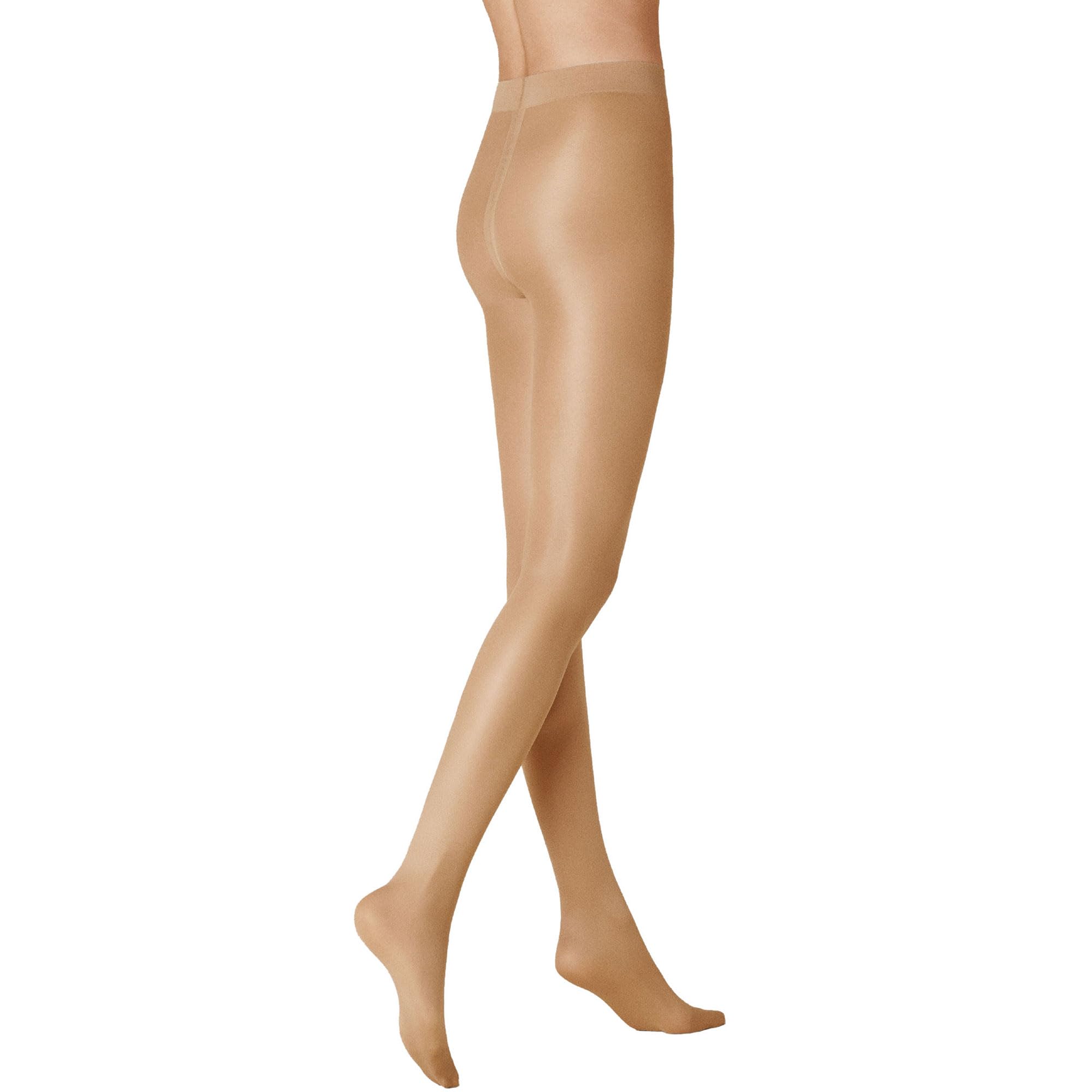 KUNERT Women's Tights 323900 Satin Look 40, Semi-Opaque, 40 Denier, Glossy, Festive Tights without Pattern, Reinforced, Pressure-free Feel-Good Waistband, Powder 3550, 38-40