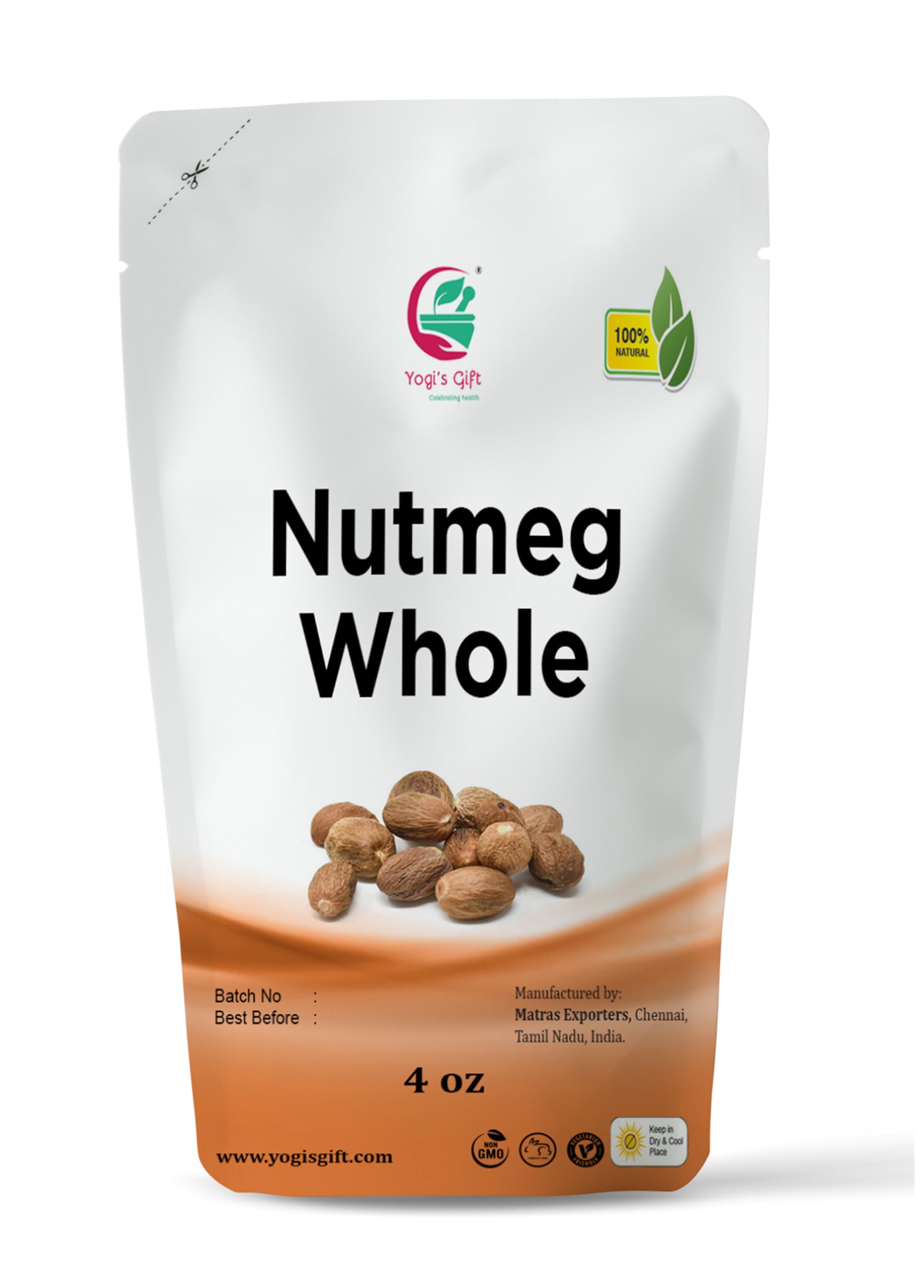 Amazon.com : Nutmeg Whole 4oz | Excellent Aroma and Incredible