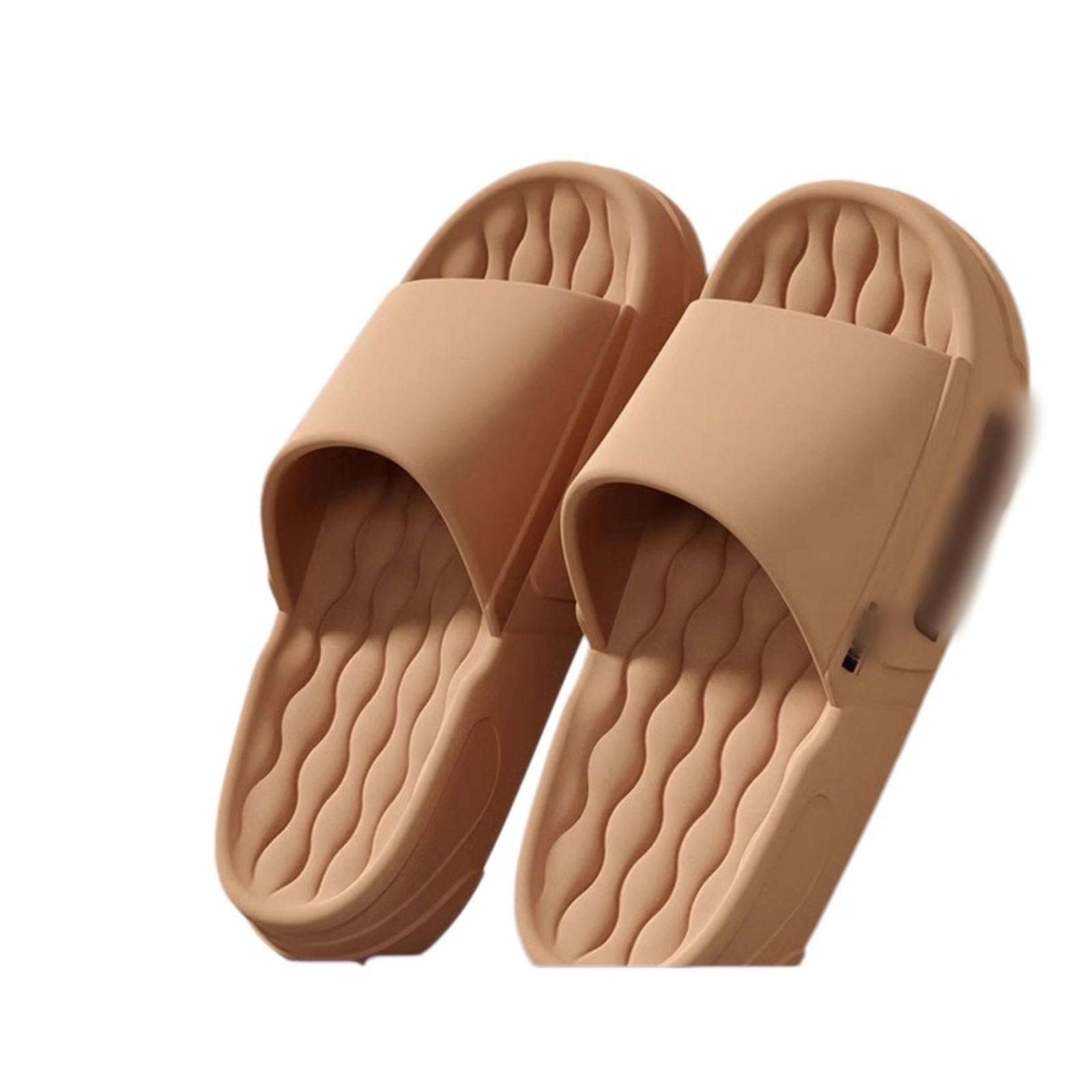 Claquette de bain antidérapante couleur café avec semelle souple pour femme taille 36-37