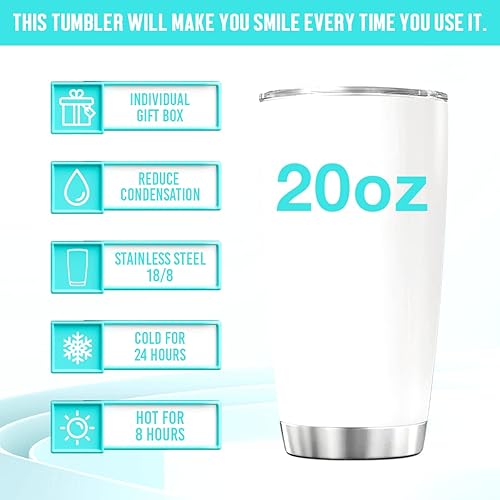 Miniatura 5 de Vaso de café con tapa con diseño de búho, bonito regalo de cumpleaños para niñas, adolescentes y mujeres, taza aislada con flores, vasos térmicos