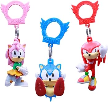 Amazon.com: Sonic The Hedgehog Glow & Gold Backpack Keychain S4