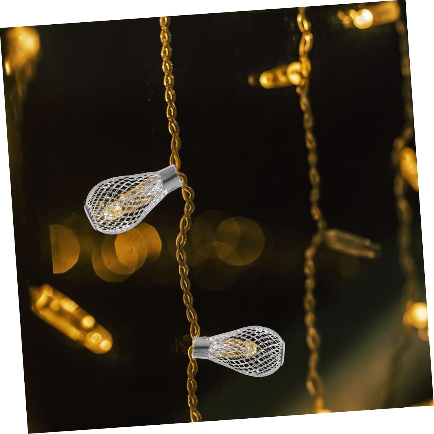20pcs Xmas Iron Hollow Out Lamp Shade Light Bulb Cover image 4