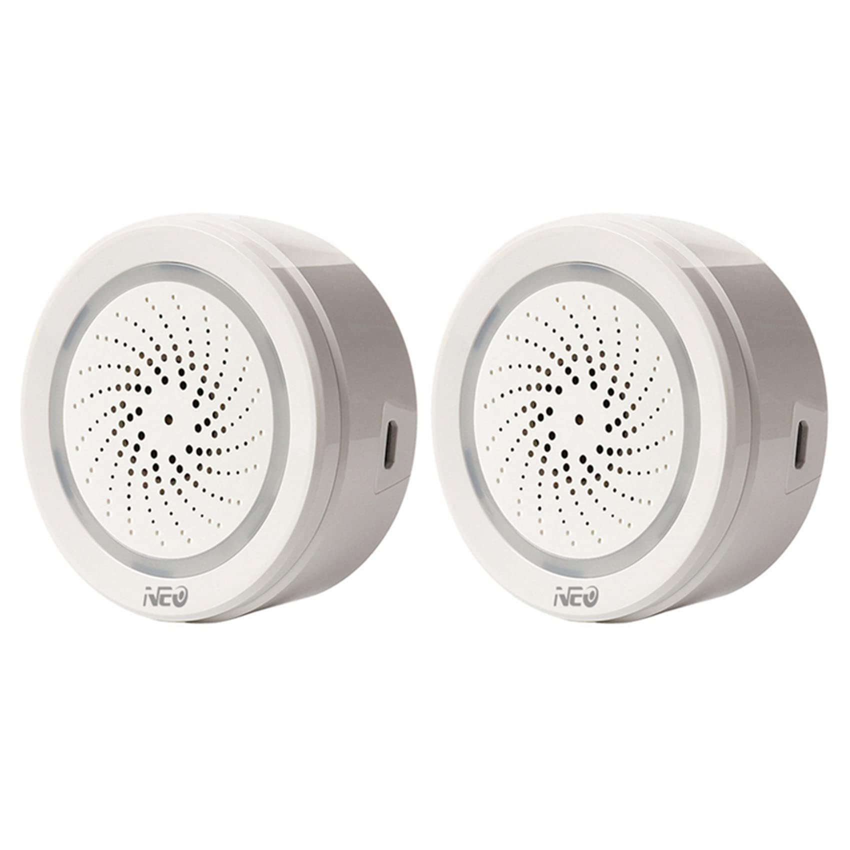 Sichuny 2X Temperature Humidity Alarm Sensor Wifi Siren Tuya Smart Life App Work With For Alexa Home Ifttt