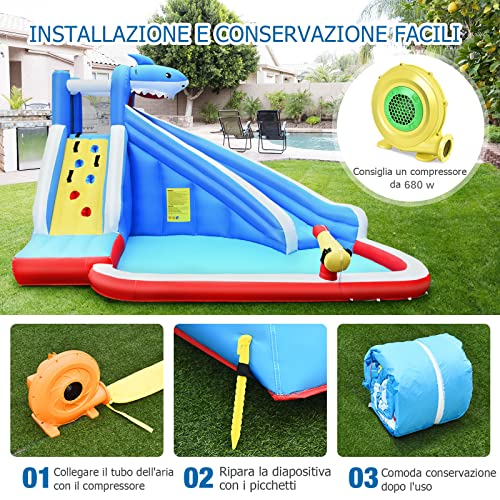 DREAMADE Parco Acquatico per Bambini, Castello