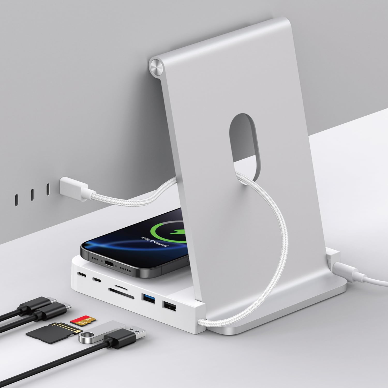 Amazon.co.jp: アトラス iMac ハブ スマホ充電 24インチ用 白
