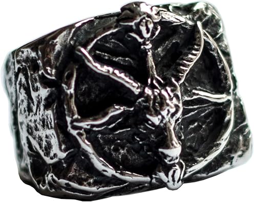 Death Skull Ring for Men Stainless Steel Jewelry Biker Rings Scary Death Ring Skull for Gifts