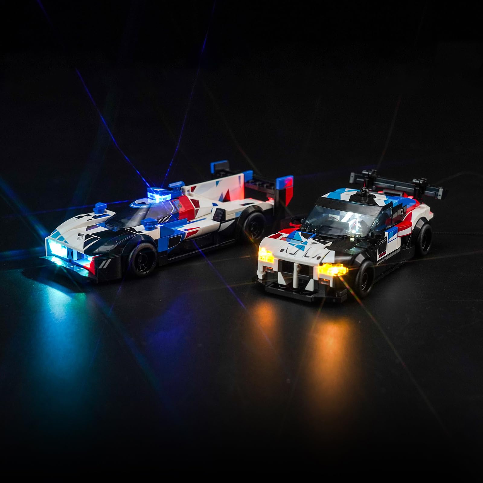 Juego de luces LED para Lego Speed Champions y coches de carreras BMW M4 GT3 y M Hybrid V8, iluminación decorativa para Lego 76922