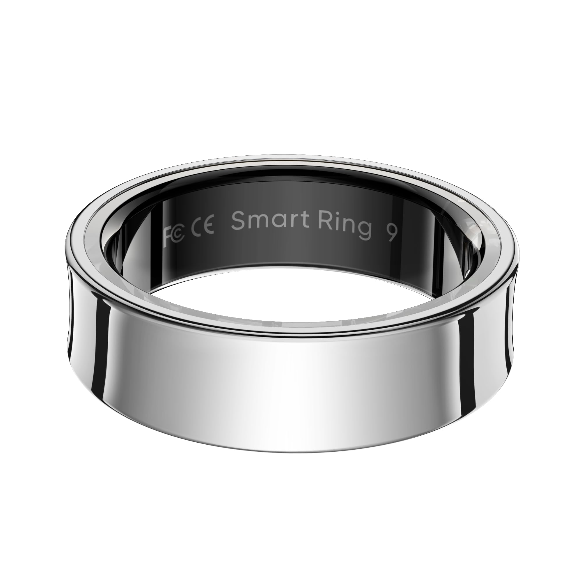 Biosyntria Elytra QRing Smart Health Ring in Silver, Size 9