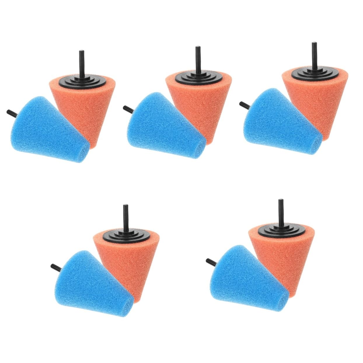 Gatuida 10pièces De Polissage Éponge Pour Perceuse Accessoires De Détail Pour Roues De Voiture Polisseur De Jantes Professionnel Adapté Aux Besoins De Rénovation Automobiles