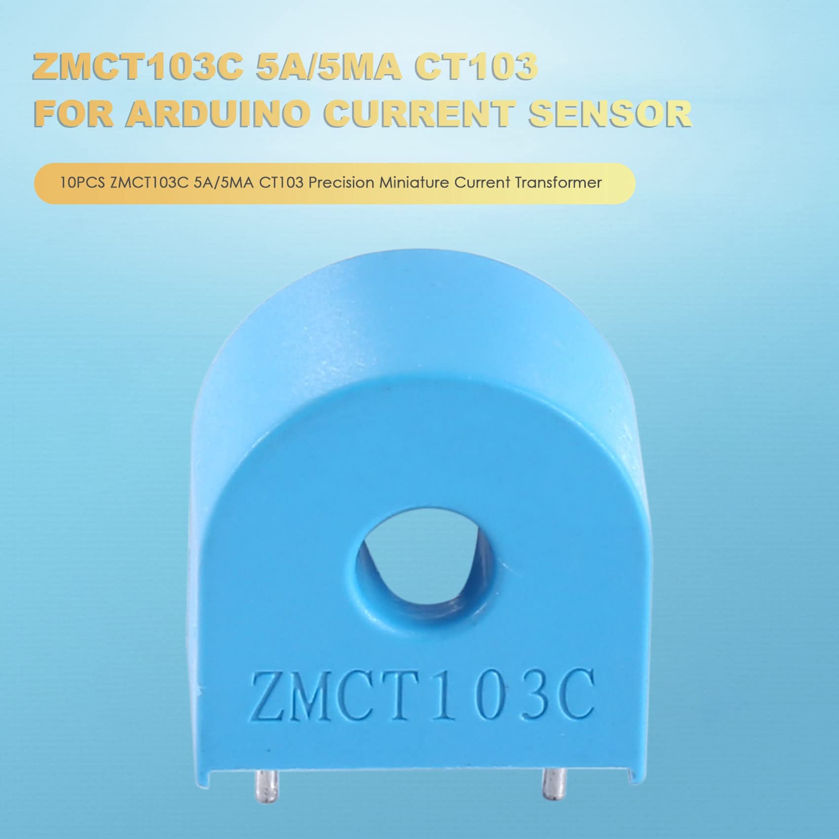 MDYBF 10 StüCke ZMCT103C 5A/5MA CT103 PräZisions Miniatur Stromwandler In-Line 2-Pin DIP-2