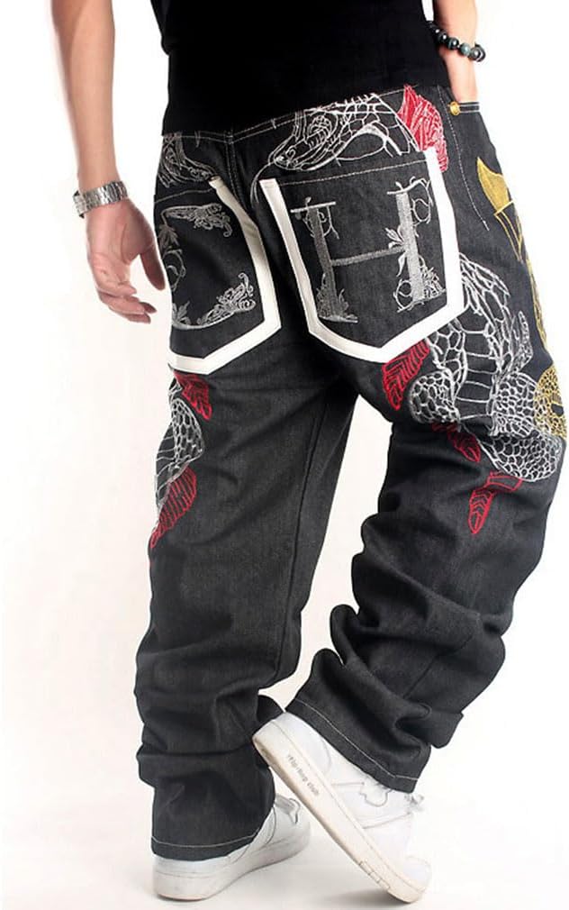 [BARYPORY] ジーンズ デニムパンツ ゆったり ロングパンツ デニム パンツ ルーズシルエット ワイド ジーパン バギーパン