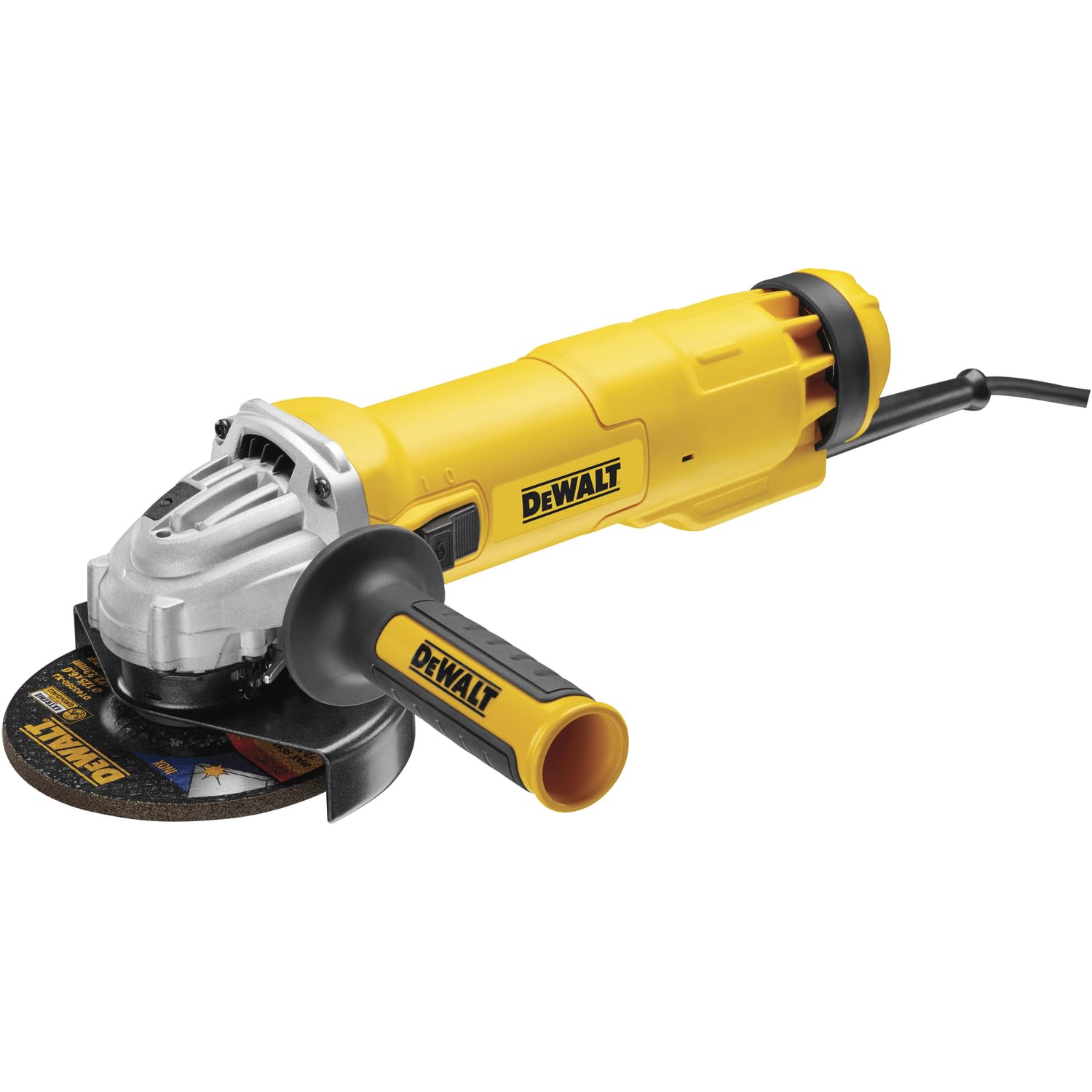 DeWalt DWE4217-QS Mini-amoladora 125 mm 1.200W 11.000 rpm, Negro y amarillo