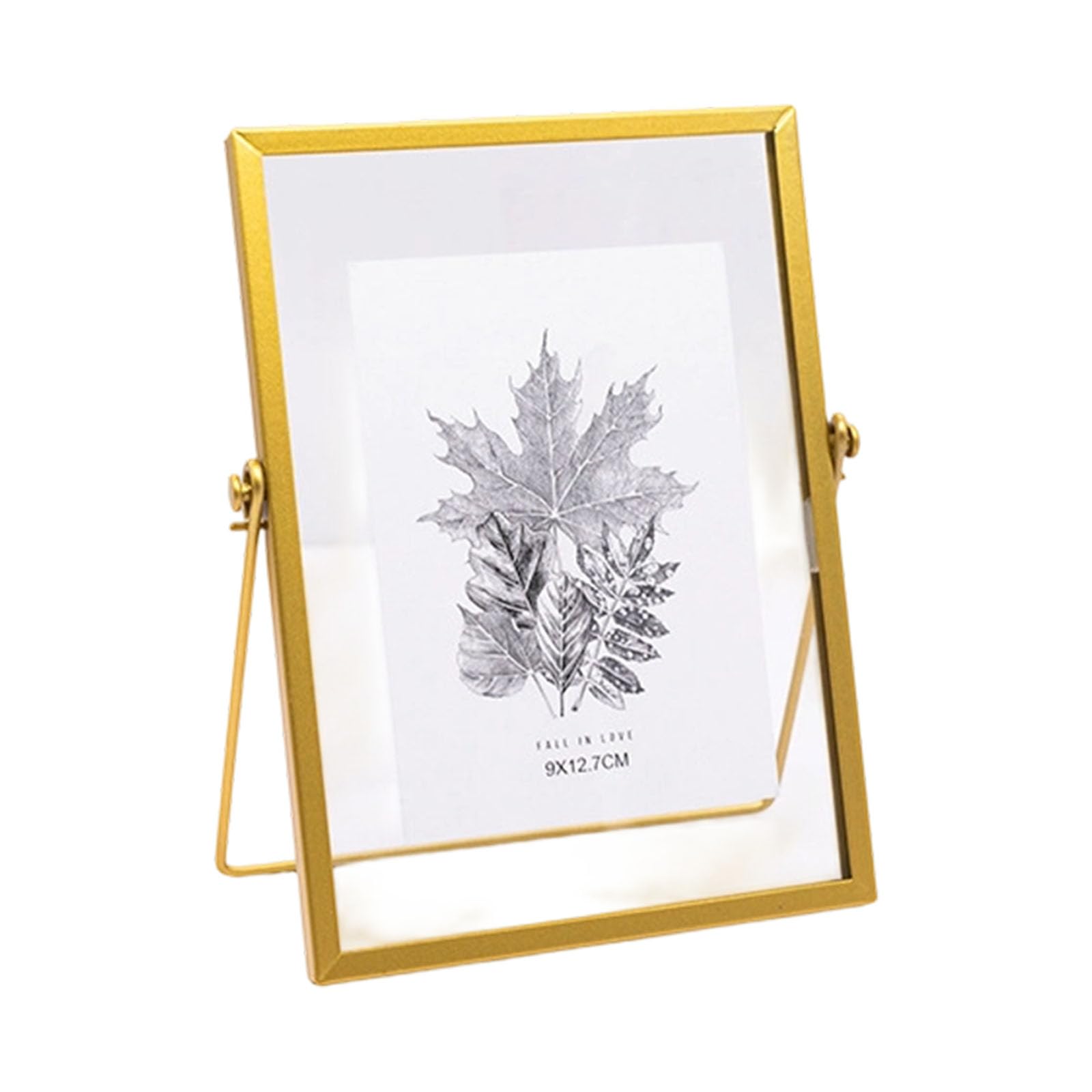 our fave Pressed Flower Frame Metal Border Double Sided Glass Floating Family Clear Glass Pressed Flower Frame Tabletop Artwork Photo