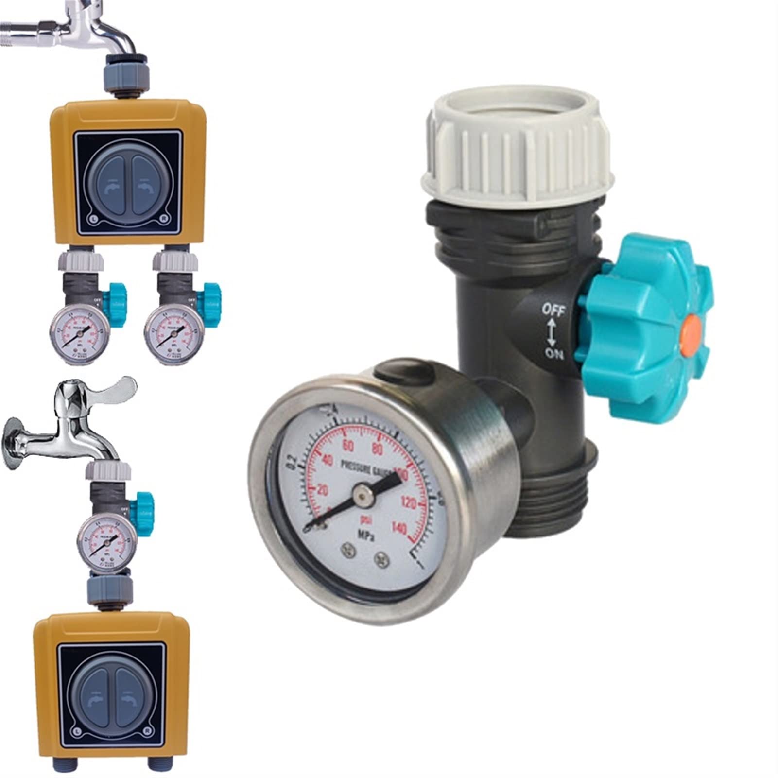 Smart Sprinkler Timer per irrigazione WIFI Tuya Smart Sprinkler Timer Giardino domestico Timer per irrigazione automatica Sensore pioggia Irrigazione per irrigazione Traccia il traffico e risparmia